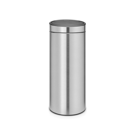 Garbage bucket Brabantia Touch Bin New, Steel color, 30 liters
