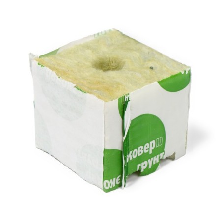 Ecover substrate mineral wool in a cube for plant seedlings, a hole of 20 × 15 mm, 7.5 × 7.5 × 6.5 cm-4