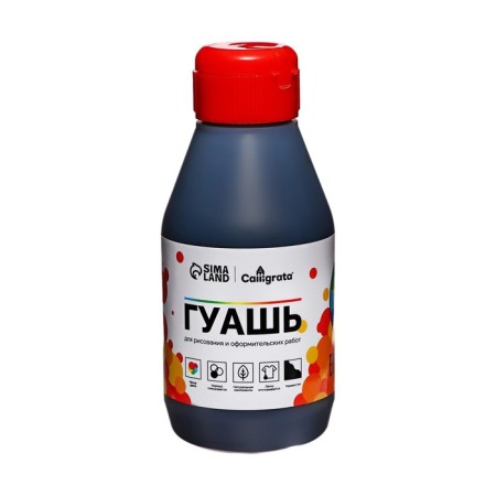Gouache bank 250ml "Calligrata" black