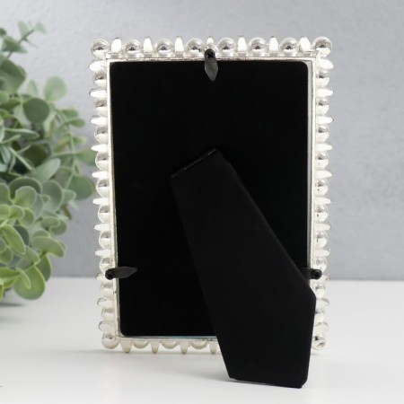 Photo frame Metal 10x15 cm "Monarchy" White 12.3x17.3 cm-3