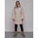 Coat insulated winter female, size 46, color light gray