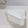 Holder on a sink for kitchen trifles, 26 × 14 × 9 cm, white color