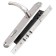 Soldering cylinder castle, with a latch, with a Kit P90 4585/3 handle, 5 cl., Matte nickel color