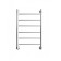 Dvin heated towel rail, J Series, 80/50, 1 ″ –1/2 ″, universal