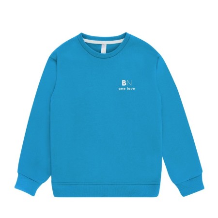 Svitshot for the boy One Love Light, height 110 cm, color sea wave-1