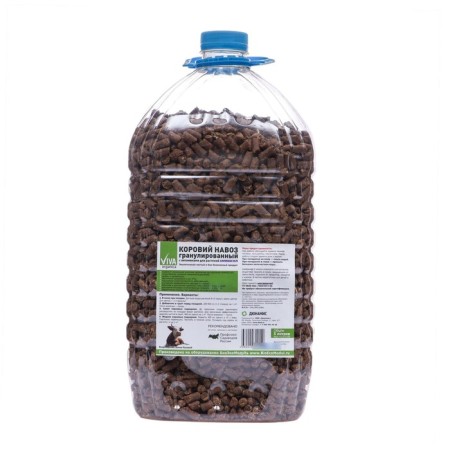 Fertilizer dry granular "vis in the root" of cow manure, 5 liters-1