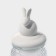 Glass Bank for bulk products with a ceramic lid of the bunny, 230 ml