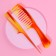 Set of comb, 2 items, 22 cm, color "amber"