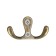 Furniture tundra hook TKD003, two -rod, bronze