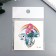 Tattoo on the body color "Mermaid and dolphin" 6x6 cm