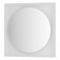 Mirror in a baguette frame with a 12 W LED light, 60x60 cm, sensory switch, neutral white with