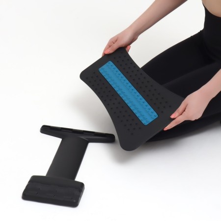 Massage for the back, three -level, 38 × 25 × 4 cm, blue color-17
