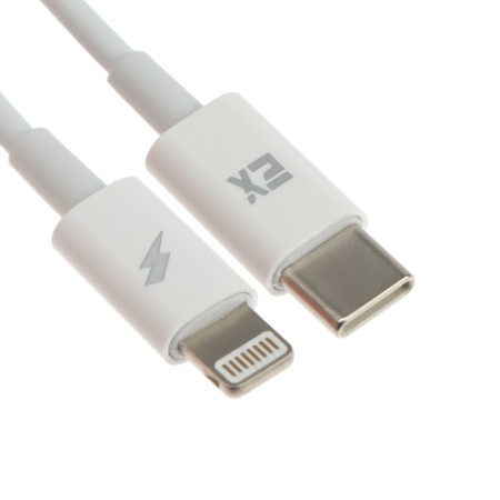 EXPLOYD EX-Z-1168, USB-C, 3A, Lightning cable, PD, white-4