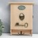 Keywood tree 6 hooks "Key and lock" Natural 29x7.5x23 cm
