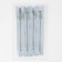 Metal zipper, No. 3, non -proceeding, automatic lock, 15 cm, blue/silver color