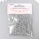 Set of beads "needlework" plastic, diameter 4 mm, 25 g, silver