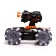 Radio controlled tank Stunt, 4WD all-wheel drive, shoots rockets, black-orange color