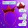 Carnival set "Stylish Princess": Rain, Red Dress with Crown, Height 104-110 cm