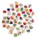 Loto large "vegetables and fruits" (48 wooden chips + 8 cards + bag)