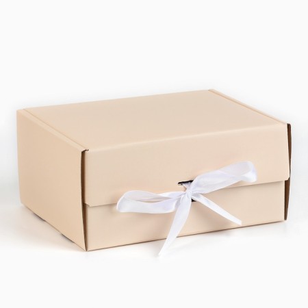 Gift folding box, packaging, "beige", 22 x 16.5 x 10 cm-2