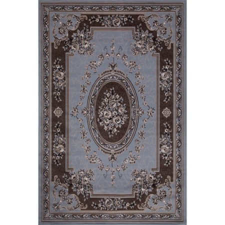 Rectangular carpet Merinos Sierra, size 200x500 cm, color Blue-Brown 2