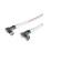 Coaxial television cable Dori SAT-50 0.5M (F-string+TV-adapters angular pcs/GN),