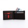 Male purse without fastening, for bills, for cards, brown color