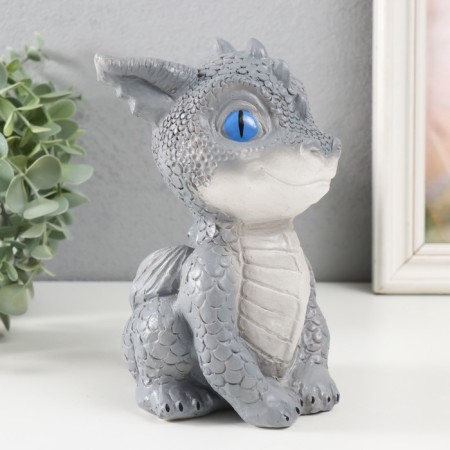 Dragon figure 18x10x12.5 cm, blue eyes-2