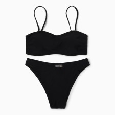 Swimsuit female adhesive minku color black, size 48