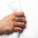 Ring metal "Trend" bamboo, color silver, size 17