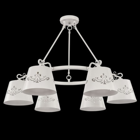 Suspended lamp Freya Fr2259-PL-06-W Aurora, 843x843x595 mm, E14, 6x40W, white color-6