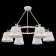 Suspended lamp Freya Fr2259-PL-06-W Aurora, 843x843x595 mm, E14, 6x40W, white color
