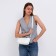 Bag Cross-Bodi with a zipper, white color