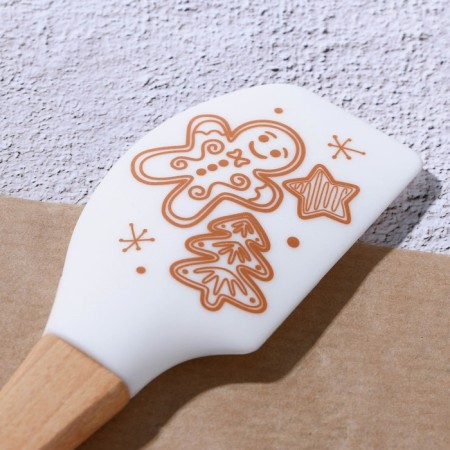 A set of silicone blades "New Year's miracle", 2 pcs in a set (26x5 cm, 23.3x4.3 cm)-4