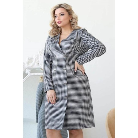 Women's dress, size 52, gray color-7