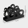 Magistro napkin "Snake", 14 × 4 × 9 cm, black color