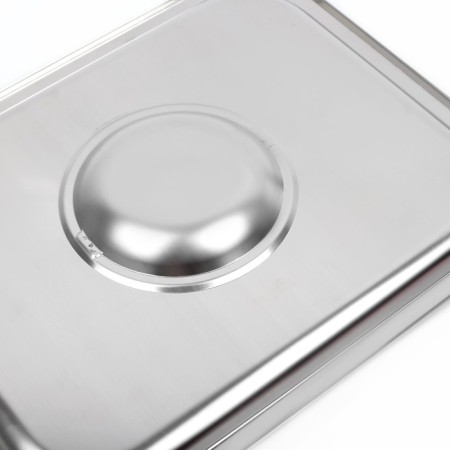A stainless steel cover to gastro power 1/2, 32.5 × 26.5 cm, thickness 0.8 mm-3