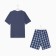 Kit (T-shirt/shorts) male, gray-blue color, size 66