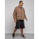 Jeaning jacket men's, size 54, brown color