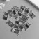 Decor Metal for creativity "Butting 100 $" silver 8178 2x1.2 cm