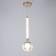 Bayerlux lamp "She" LED 17W gold 10.5x10.5x45-130 cm