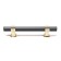 Cappio pk117 bracket handle, m/o 96 mm, color graphite