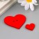 Auroles decorative "heart", wood (set of 12 pcs) Assorted, red