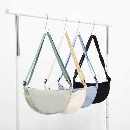 Youth bag with zipper, milk color-7