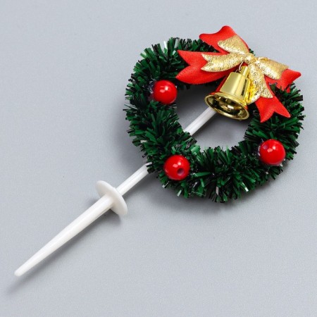 Decor for creativity "New Year's Wreath", in the set of 3 pcs., Size 1 pc. - 12 × 5 × 1 cm-2