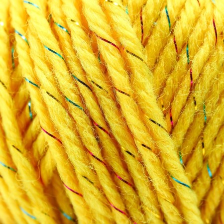 Yarn 70% acrylic, 30% silk "Softy Shine" 50 g 85 m color 04 bright yellow-2