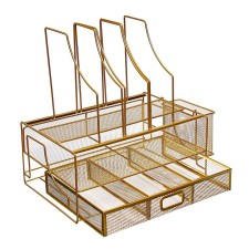 Chancellular accessories stand Calligrata, mesh, metal, gold
