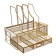 Chancellular accessories stand Calligrata, mesh, metal, gold