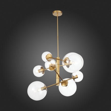 Suspension lamp ST LUCE. SL1150.203.08. Liora. 8x40 watts, E27, 65x65 cm, matte gold color-13