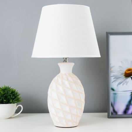 Bulbed lamp 16502/1 E14 40W White-beige 22x22x38 cm Risalux